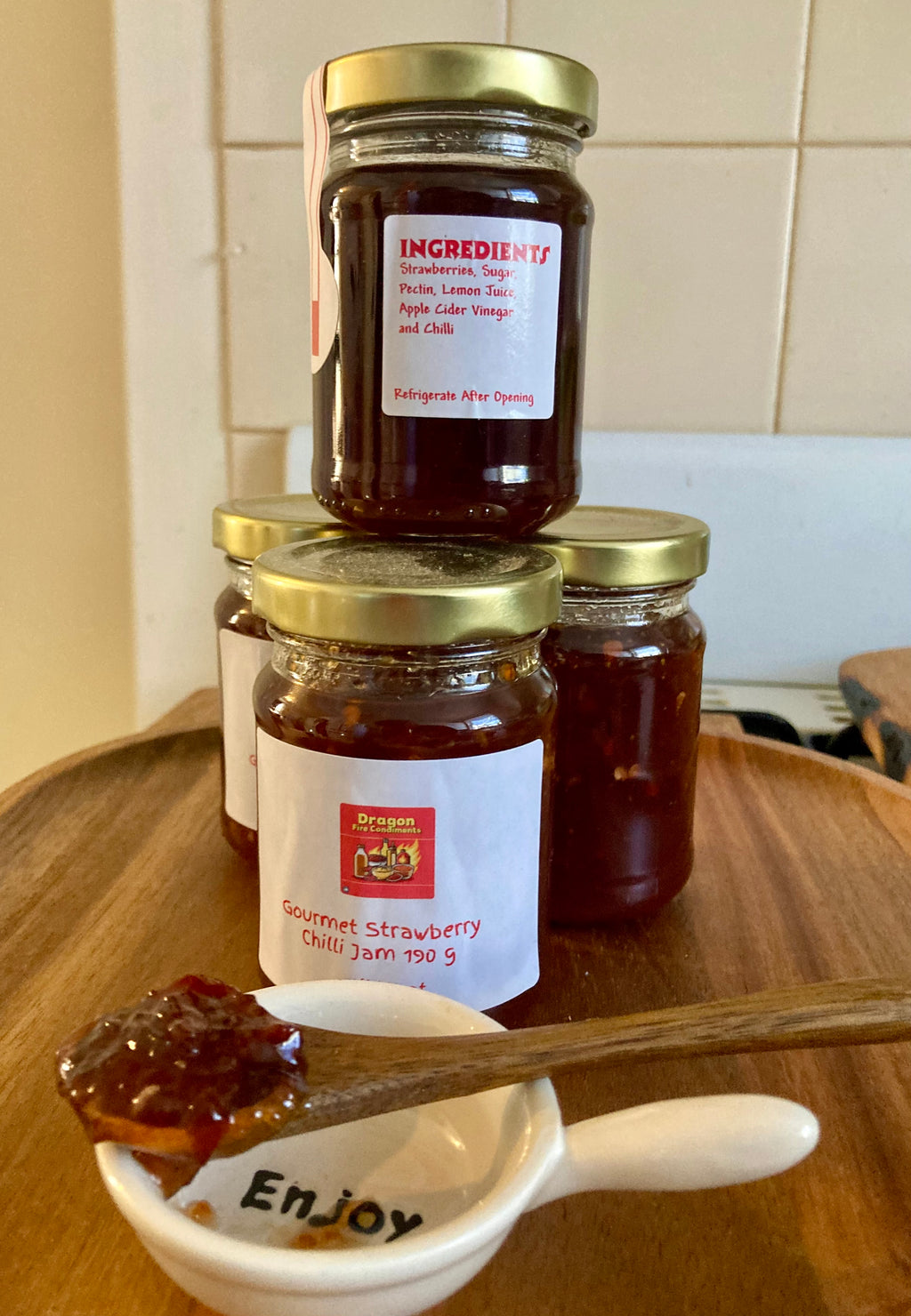 🍓🌶️ Gourmet Strawberry Chilli Jam – 190g